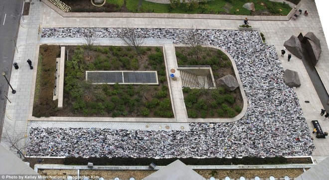 В США собрали рекордное количество обуви в одном месте