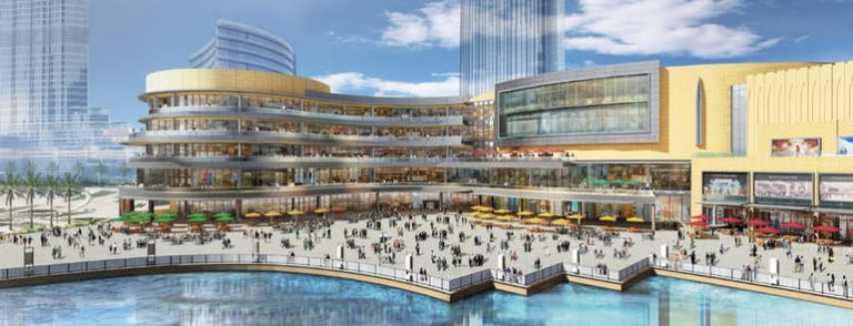 Самый большой торговый центр: Dubai Mall