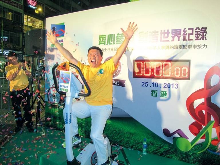 Самое продолжительное время, проведенное на велотренажерах