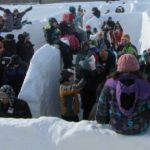 Самый большой снежный лабиринт