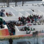 Самый большой снежный лабиринт