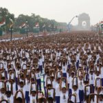 Самый массовый урок йоги