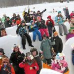 Самый большой снежный лабиринт