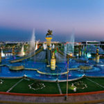 Самое большое число фонтанов в общественном месте: фонтан "Огузхан и сыновья"