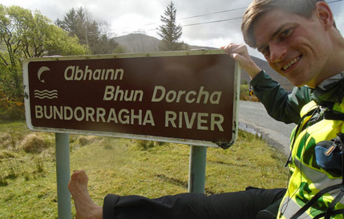 Имонн Кивини, самое длинное путешествие босиком в Книге рекордов Гиннеса