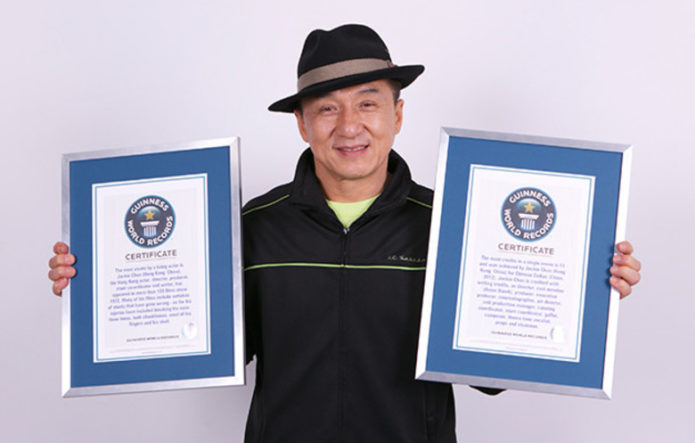 Джеки Чан установил два рекорда Гиннесса