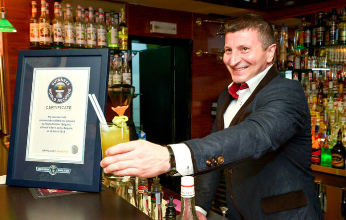 Самое большое количество коктейлей в меню заведения