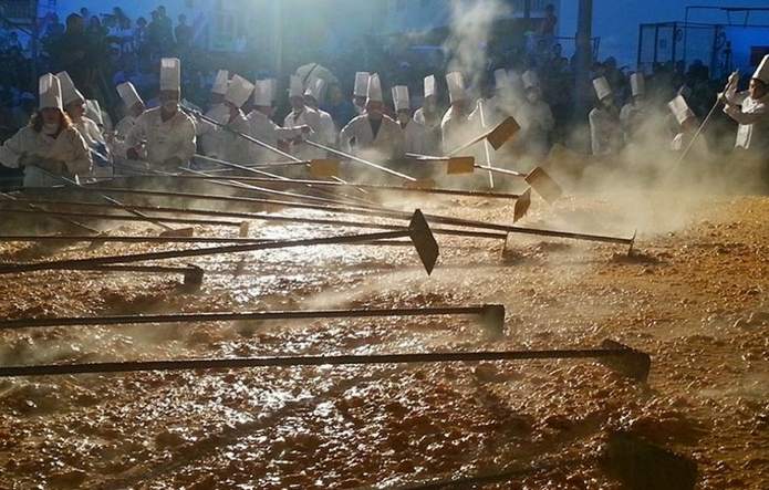 Самый большой омлет