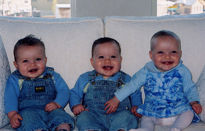 Самые тяжелые новорожденные тройняшки