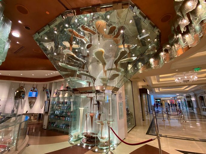 Шоколадный фонтан Белладжио в Лас-Вегасе (Bellagio Chocolate Fountain)